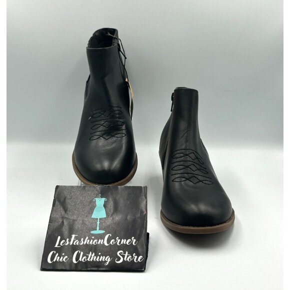 NWT Frye & Co. Women's Black Faux Leather Jude Ankle Booties Size 9.5 3248 - Picture 10 of 16